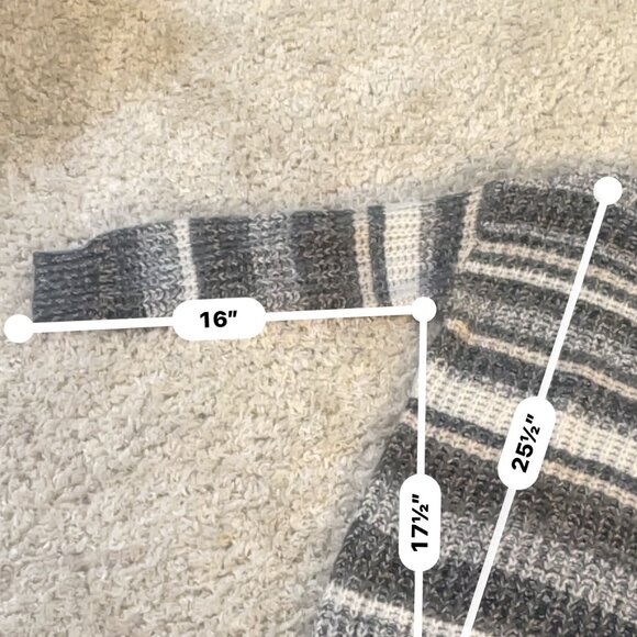 Ultra Flirt Juniors Chunky Knit Striped Sweater NWOT - Picture 6 of 8